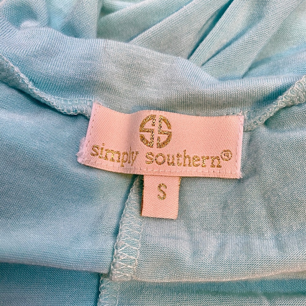 Simply Southern Blue Tunic Tank Womens Size Small - Picture 6 of 7